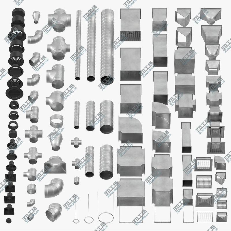 images/goods_img/202104092/3D Ceiling Ventilation Elements Collection model/1.jpg